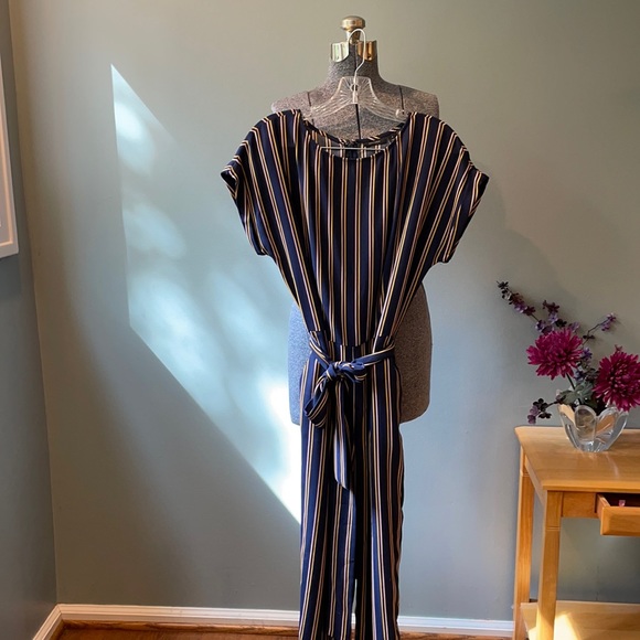 Halogen Striped Jumpsuit - Picture 2 of 14